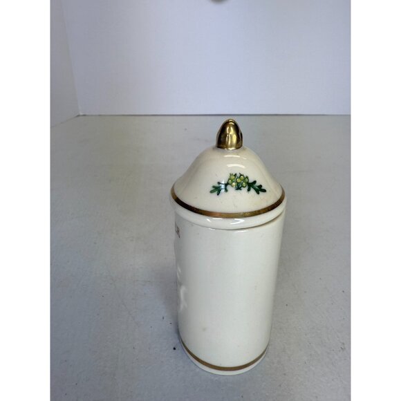 Vintage Coriander The Lenox Spice Garden 1992 Fine Porcelain Spice Jar - Picture 4 of 9